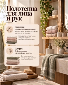 Полотенца для лица и рук: удобный запас