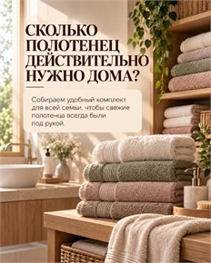 Сколько полотенец нужно дома: комплект для всей семьи
