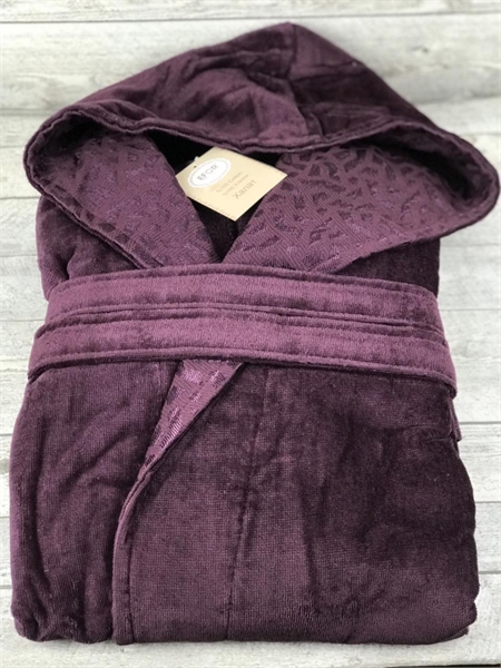 Халат муж. EFOR р.L/XL  BR01957 с капюшоном (кофейный) BR01957 - фото 10959