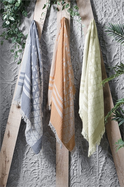 Полотенце махровое SAREV 80*150 VIP COTTON (зеленый) 3284 - фото 10969