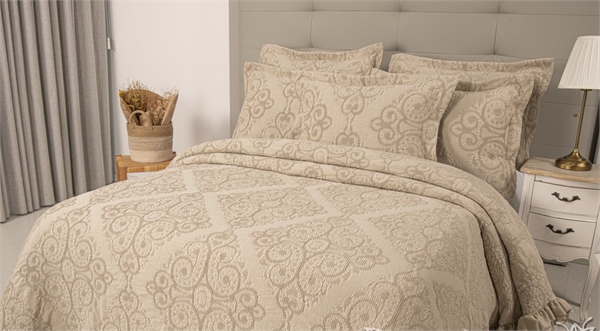 Покрывало 240*260 Tivolyo home SERRA (серый) 82012