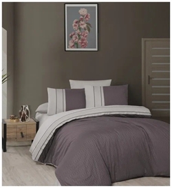 КПБ евро "KARVEN" х/б Lilac-Beige 44506