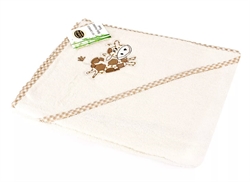 Полотенце детское KARVEN 75*75 с уголком (бежевый) 037