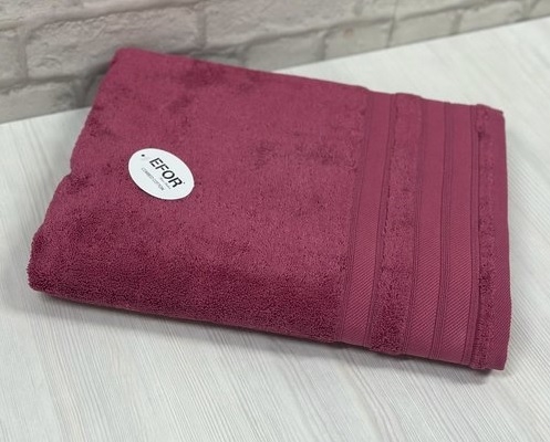 Полотенце махровое EFOR NEW KOLLECTION 90х150 (бордовый) 11342
