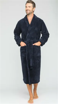 Халат велюровый размер 48-50 (т.серый) 832472