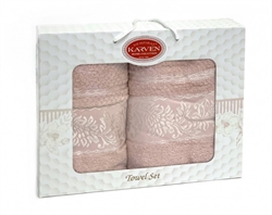 Набор полотенец KARVEN 50*90+70*140 HS1674 (кремовый) 1674
