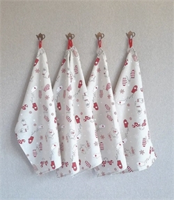 Набор полотенец 45*60 (2 штуки) Новогодние рукавички 12948