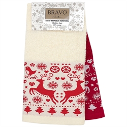 Набор полотенец 40*60 (2шт.) Олени 7764