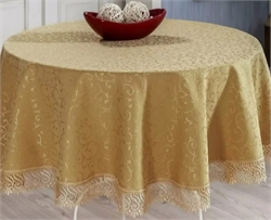 Скатерть EFOR 160хQ КРУГ (капучино) 138347