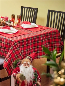 Скатерть 145*200 Bonita Рождественская клетка 131675