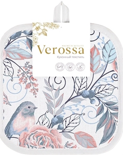 Прихватка 20*20 "Verossa" Птички серые 757403