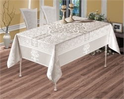 Скатерть KARVEN 160*300 Sedef (белый) 456