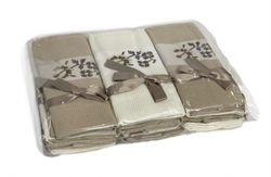 Набор кухонных полотенец 45*70 (12шт.)  (кремовый/бежевый) 773