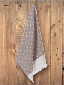 Полотенце кухонное Tivolyo Home 50*70 HEARTS (бежевый) 4268