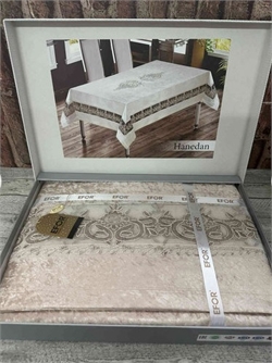Скатерть EFOR HANEDAN 160*220 (капучино) 2771