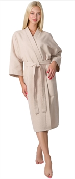 Халат вафельный банный Кимоно бежевый 54-56р  (бежевый) 1080903