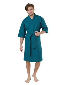Халат вафельный банный Кимоно т.зеленый 52-54р (т.зеленый) 2159