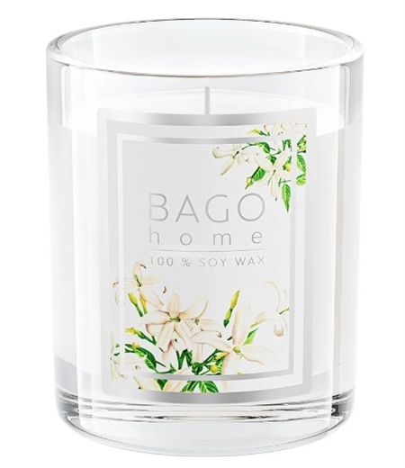 Свеча ароматическая BAGO HOME Белый жасмин 85 г BGA0804