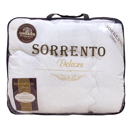 Одеяло (140*205) 1,5 спальное Лебяжий пух Sorrento Deluxe 1670