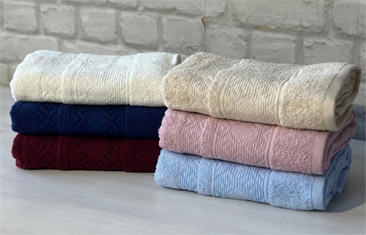Полотенце махровое EFOR KILIM 70*140 ЧЗ (антрацит) 30301
