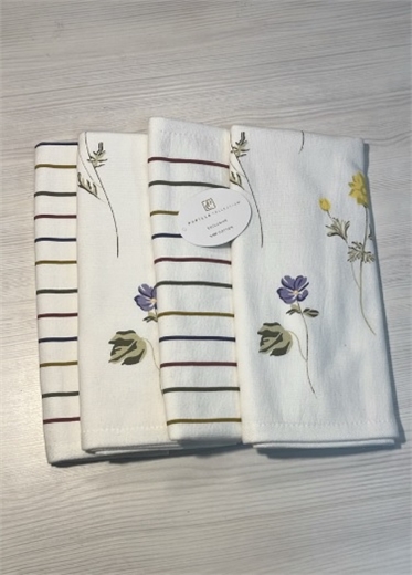 Полотенце Pupilla FLORAL 40*60 ЧЗ (белый) 4024