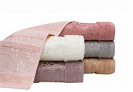 Полотенце махровое KARVEN 70*140 Vip Cotton (брусничный) 3283