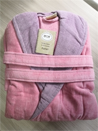 Халат жен. EFOR р.2XL BR0182 с капюшоном (розовый) BR0182