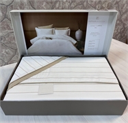 КПБ евро Pupilla satin LARA CIZGILI бежевый 2871