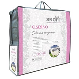 Одеяло (200*215) евро Овечья шерсть облегченное  для Snoff