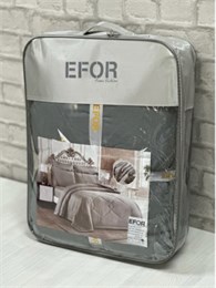 КПБ сем EFOR Satin GRI С ОДЕЯЛОМ серый 2543