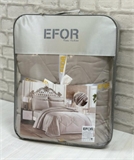 КПБ евро EFOR Satin BEJ/GRI  С ОДЕЯЛОМ бежево-серый 1650 - фото 10627