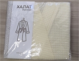 Халат вафельный банный Кимоно молочный 60-62р 139668 - фото 10732