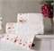 Набор полотенец Tivolyo Home FIORISTA 32*50+50*100+75*150+ароматизатор (кремовый) 2333