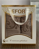 Набор  махровых полотенец 50*90+70*140(2 штуки) EFOR BAMBOO TAC (кофейный) 125398 - фото 8209 Набор  махровых полотенец 50*90+70*140(2 штуки) EFOR BAMBOO TAC (кофейный) 125398 - фото 8209